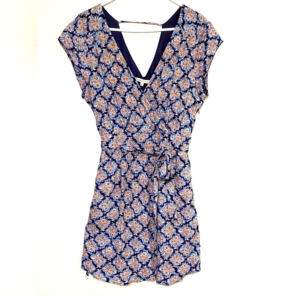 Paisley Dress with Tie Waist